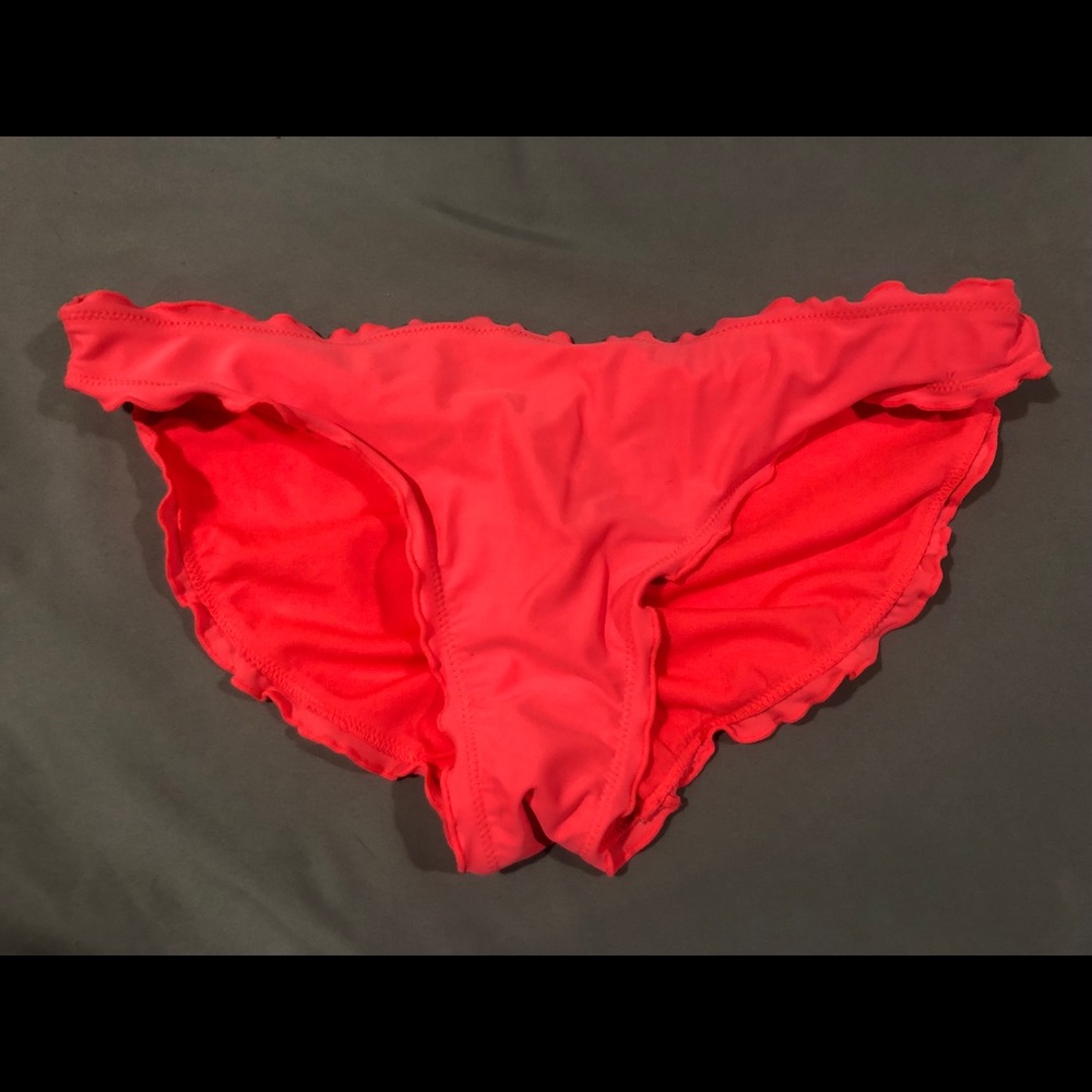 Hot pink cheeky bikini bottoms